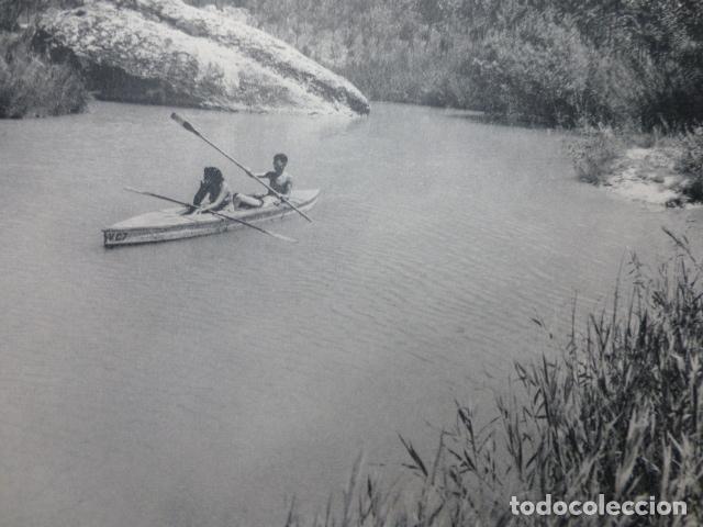 Coleccionismo: CUENCA EL RIO JUCAR ANTIGUA LAMINA HUECOGRABADO A&Ntilde;OS 50