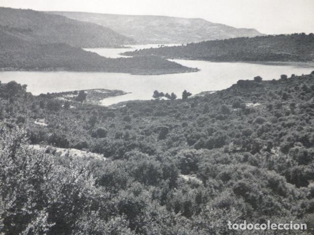 Collezionismo: PANTANO DE BUENDIA GUADALAJARA ANTIGUA LAMINA HUECOGRABADO A&Ntilde;OS 50