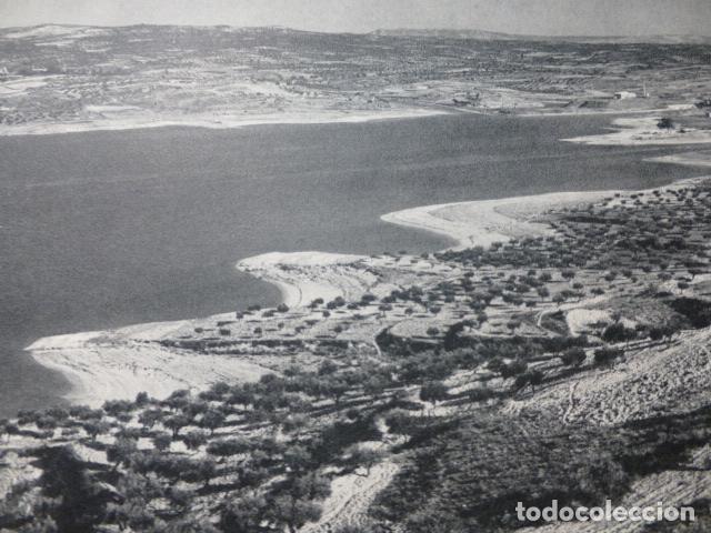 Collezionismo: PANTANO DE ENTREPE&Ntilde;AS GUADALAJARA ANTIGUA LAMINA HUECOGRABADO A&Ntilde;OS 50