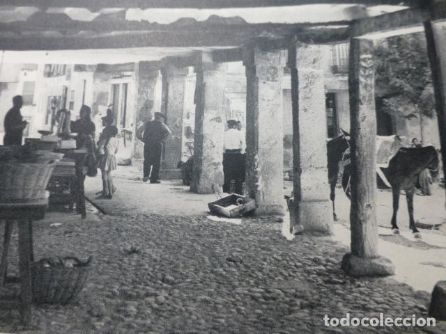 Collectionnisme: BRIHUEGA GUADALAJARA SOPORTALES ANTIGUA LAMINA HUECOGRABADO A&Ntilde;OS 50
