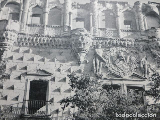Coleccionismo: GUADALAJARA PALACIO DEL INFANTADO ANTIGUA LAMINA HUECOGRABADO A&Ntilde;OS 50