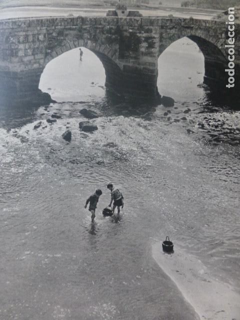Coleccionismo: GALICIA UN PUENTE ANTIGUA LAMINA HUECOGRABADO A&Ntilde;OS 50