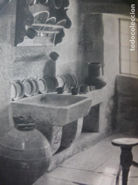 Colecionismo: GALICIA COCINA GALLEGA ANTIGUA LAMINA HUECOGRABADO A&Ntilde;OS 50