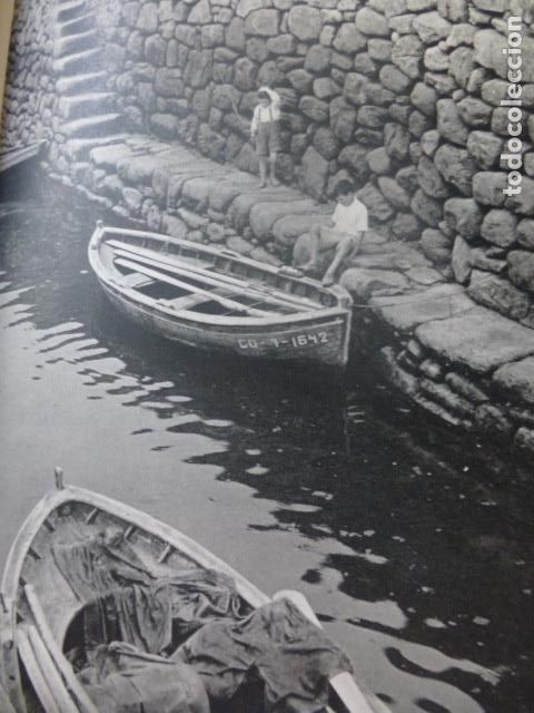 Colecionismo: GALICIA ESCENA DE UN PUERTO ANTIGUA LAMINA HUECOGRABADO A&Ntilde;OS 50