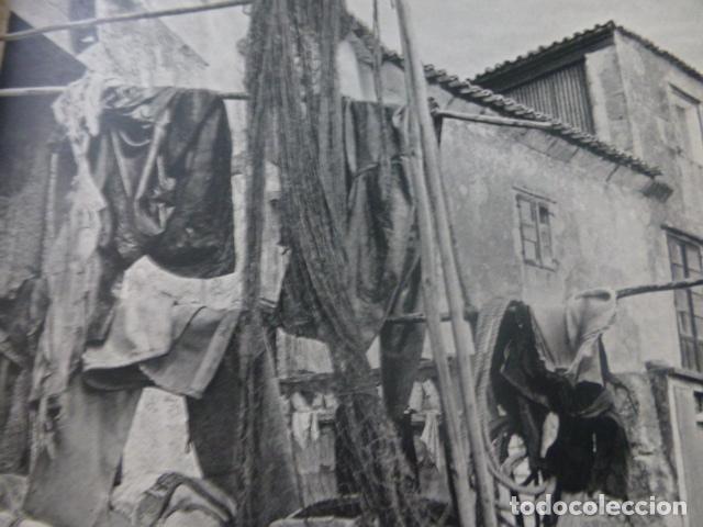Colecionismo: GALICIA FAENA PESQUERA ANTIGUA LAMINA HUECOGRABADO A&Ntilde;OS 50