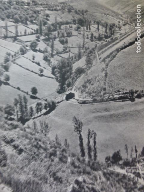Coleccionismo: PIEDRAFITA LUGO VISTA ANTIGUA LAMINA HUECOGRABADO A&Ntilde;OS 50