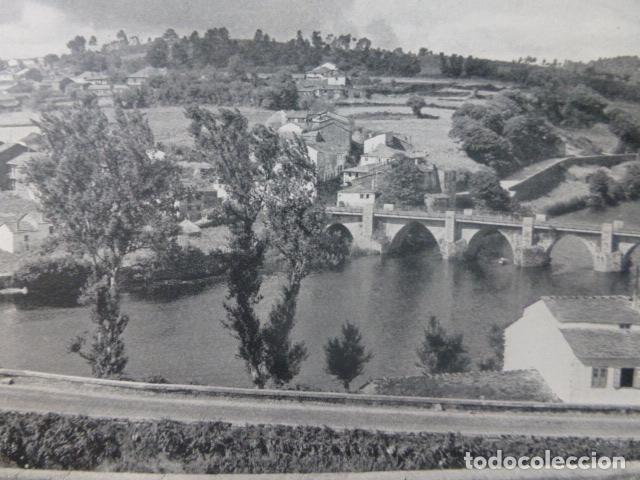 Colecionismo: LUGO RIO MI&Ntilde;O ANTIGUA LAMINA HUECOGRABADO A&Ntilde;OS 50