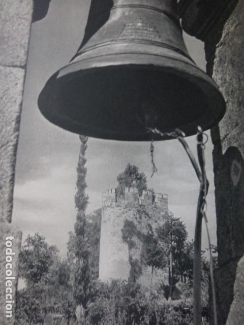 Coleccionismo: SARRIA LUGO CAMPANARIO ANTIGUA LAMINA HUECOGRABADO A&Ntilde;OS 50