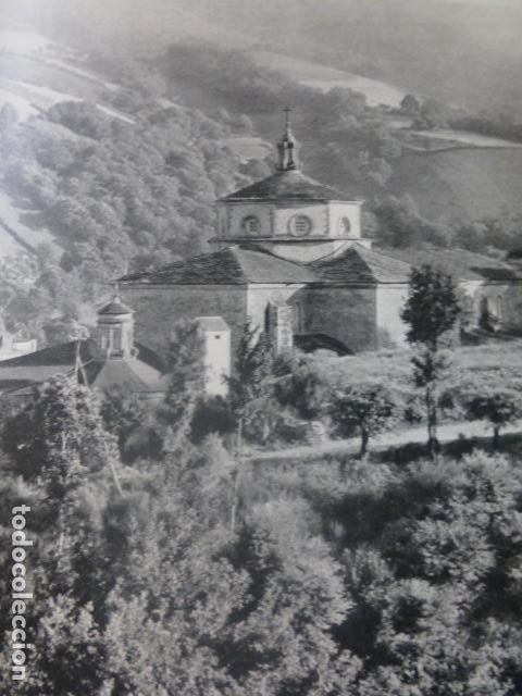 Colecionismo: SAMOS LUGO MONASTERIO ANTIGUA LAMINA HUECOGRABADO A&Ntilde;OS 50
