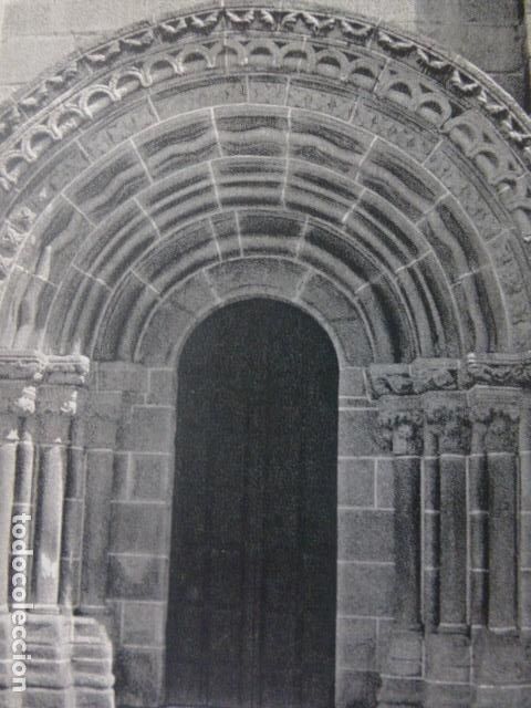 Colecionismo: MELLID LA CORU&Ntilde;A PORTADA ROMANICA ANTIGUA LAMINA HUECOGRABADO A&Ntilde;OS 50
