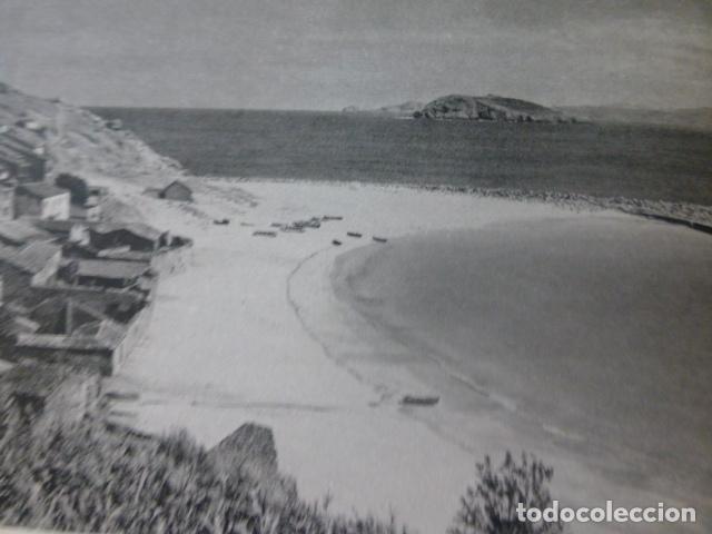 Sammelleidenschaft Papier: ESTACA DE BARES LA CORU&Ntilde;A VISTA ANTIGUA LAMINA HUECOGRABADO A&Ntilde;OS 50