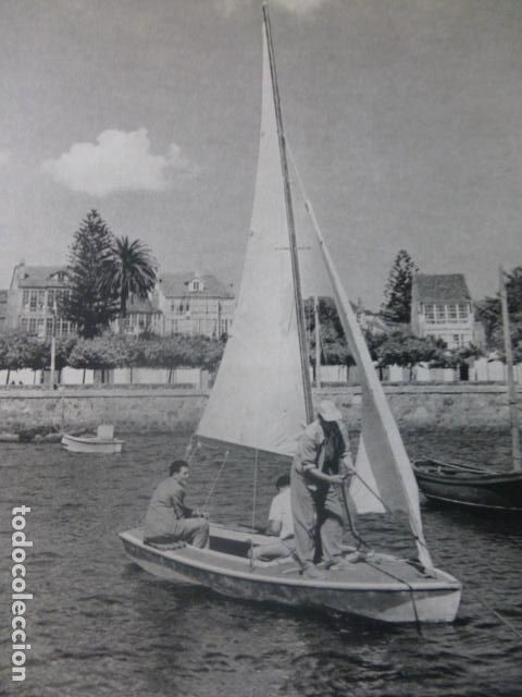 Sammelleidenschaft Papier: ORTIGUEIRA LA CORU&Ntilde;A VISTA ANTIGUA LAMINA HUECOGRABADO A&Ntilde;OS 50