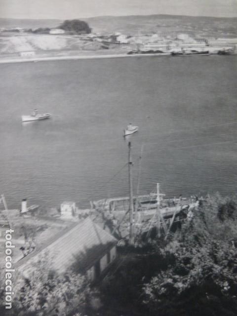 Coleccionismo: EL FERROL LA CORU&Ntilde;A LA GRA&Ntilde;A ANTIGUA LAMINA HUECOGRABADO A&Ntilde;OS 50