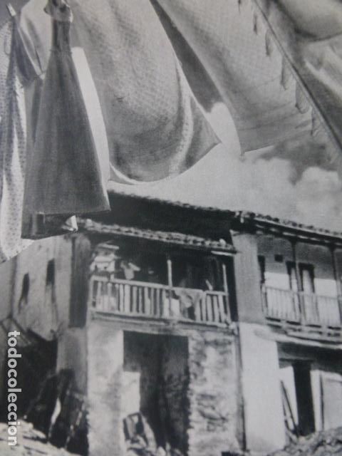 Coleccionismo: BETANZOS LA CORU&Ntilde;A EL MUELLE ANTIGUA LAMINA HUECOGRABADO A&Ntilde;OS 50