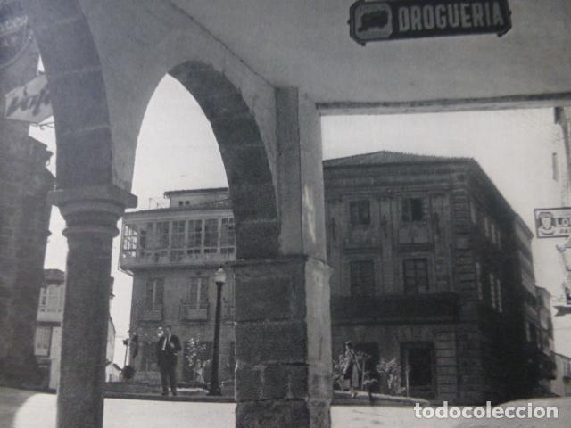 Colecionismo: BETANZOS LA CORU&Ntilde;A EL AYUNTAMIENTO ANTIGUA LAMINA HUECOGRABADO A&Ntilde;OS 50