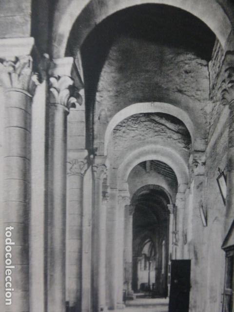 Coleccionismo: CAMBRE LA CORU&Ntilde;A IGLESIA ANTIGUA LAMINA HUECOGRABADO A&Ntilde;OS 50