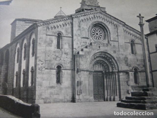 Collectionnisme: LA CORU&Ntilde;A IGLESIA DE SANTA MARIA DEL CAMPO ANTIGUA LAMINA HUECOGRABADO A&Ntilde;OS 50
