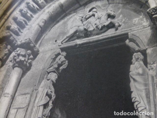Coleccionismo: LA CORU&Ntilde;A IGLESIA DE SANTIAGO ANTIGUA LAMINA HUECOGRABADO A&Ntilde;OS 50