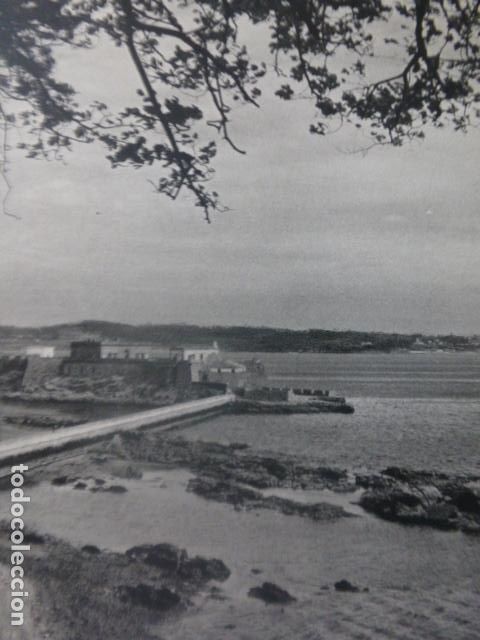 Collectionnisme: LA CORU&Ntilde;A CASTILLO DE SAN ANTON ANTIGUA LAMINA HUECOGRABADO A&Ntilde;OS 50
