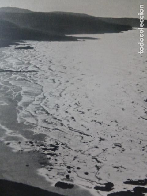 Collectionnisme: LA CORU&Ntilde;A PLAYA DE BARRA&Ntilde;AN ANTIGUA LAMINA HUECOGRABADO A&Ntilde;OS 50