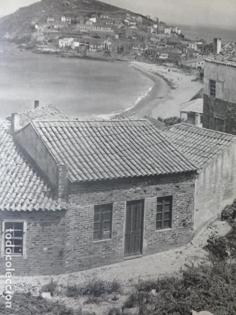 Coleccionismo: MALPICA LA CORU&Ntilde;A VISTA ANTIGUA LAMINA HUECOGRABADO A&Ntilde;OS 50