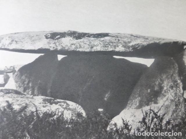 Coleccionismo: DOMBATE LA CORU&Ntilde;A DOLMEN ANTIGUA LAMINA HUECOGRABADO A&Ntilde;OS 50