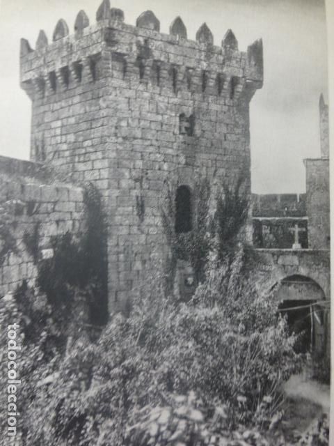 Coleccionismo: VIMIANZO LA CORU&Ntilde;A FORTALEZA ANTIGUA LAMINA HUECOGRABADO A&Ntilde;OS 50