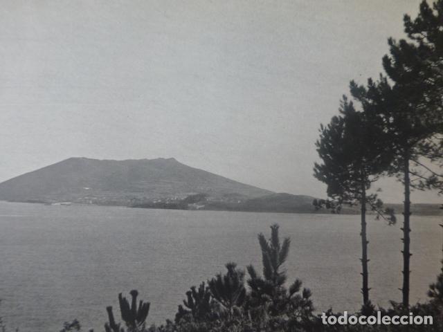 Coleccionismo: FINISTERRE LA CORU&Ntilde;A VISTA ANTIGUA LAMINA HUECOGRABADO A&Ntilde;OS 50