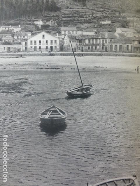 Coleccionismo: PUERTO DE SON LA CORU&Ntilde;A VISTA ANTIGUA LAMINA HUECOGRABADO A&Ntilde;OS 50