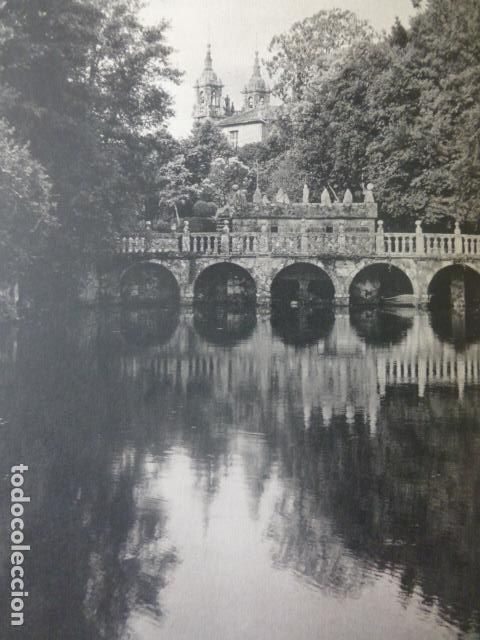 Collecting paper: LA ESTRADA PONTEVEDRA PAZO DE OCA ANTIGUA LAMINA HUECOGRABADO A&Ntilde;OS 50