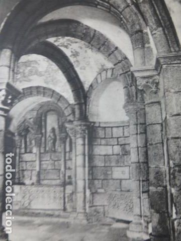 Coleccionismo: SANTIAGO DE COMPOSTELA LA CORU&Ntilde;A CATEDRAL DETALLE ANTIGUA LAMINA HUECOGRABADO A&Ntilde;OS 50