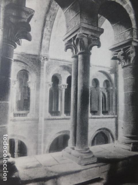Coleccionismo: SANTIAGO DE COMPOSTELA LA CORU&Ntilde;A CATEDRALL TRIFORIO ANTIGUA LAMINA HUECOGRABADO A&Ntilde;OS 50