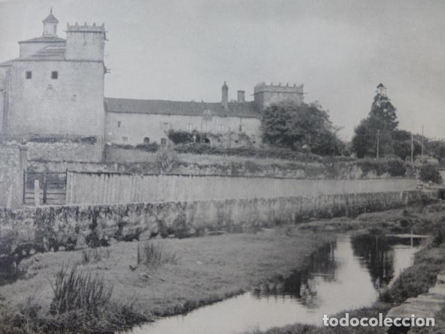 Collecting paper: VILLAGARCIA DE AROSA PONTEVEDRA CONVENTO DE VISTA ALEGRE ANTIGUA LAMINA HUECOGRABADO A&Ntilde;OS 50