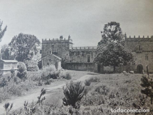 Collecting paper: VILLAGARCIA DE AROSA PONTEVEDRA PAZO DEL RIAL ANTIGUA LAMINA HUECOGRABADO A&Ntilde;OS 50