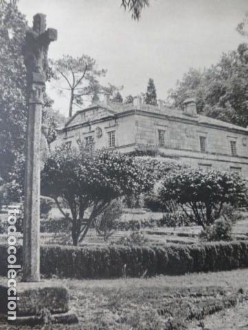 Collectionnisme: VILLAGARCIA DE AROSA PONTEVEDRA PAZO DE RUBIANES ANTIGUA LAMINA HUECOGRABADO A&Ntilde;OS 50