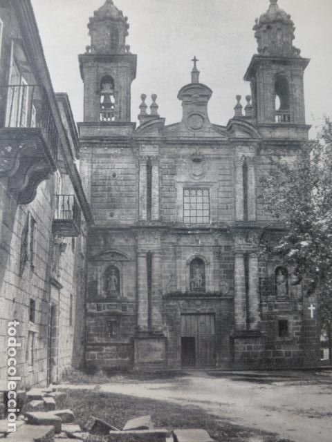 Collecting paper: POIO PONTEVEDRA MONASTERIO ANTIGUA LAMINA HUECOGRABADO A&Ntilde;OS 50