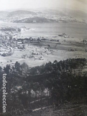 Coleccionismo: RIA DE VIGO PONTEVEDRA VISTA ANTIGUA LAMINA HUECOGRABADO A&Ntilde;OS 50