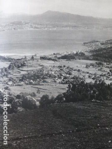 Coleccionismo: RIA DE VIGO PONTEVEDRA VISTA ANTIGUA LAMINA HUECOGRABADO A&Ntilde;OS 50