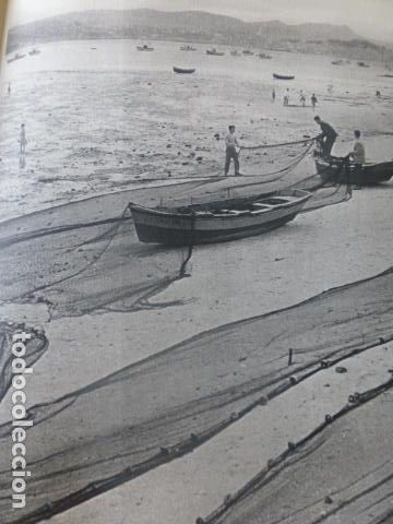 Collectionnisme: MOA&Ntilde;A PONTEVEDRA VIDA MARINERA ANTIGUA LAMINA HUECOGRABADO A&Ntilde;OS 50