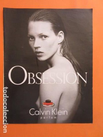 Coleccionismo: PUBLICIDAD 1994 - PERFUME OBSESION CALVIN KLEIN - TAMA&Ntilde;O 22,5 x 30 CM