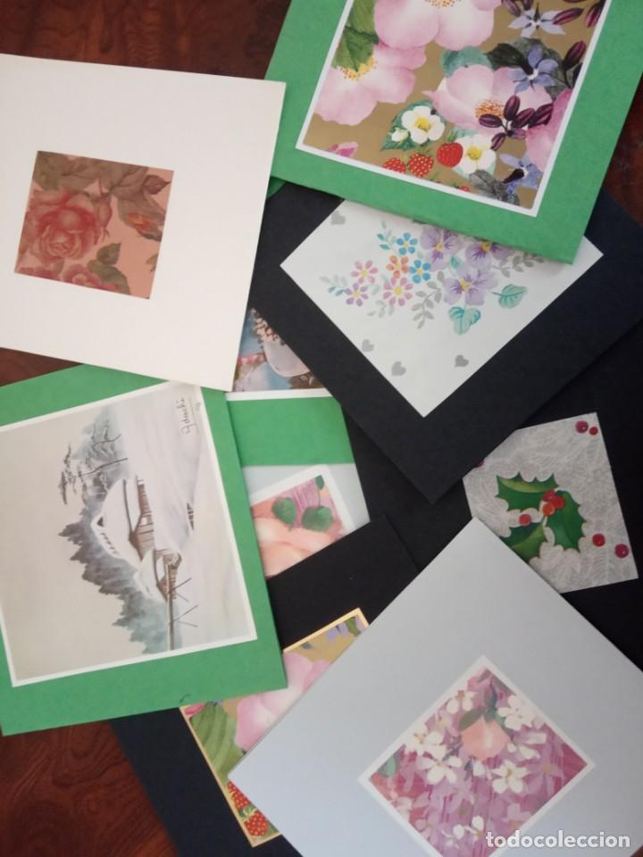 Coleccionismo: NUEVE LAMINAS MINI TIPO TARJETA DE FELICITACION
