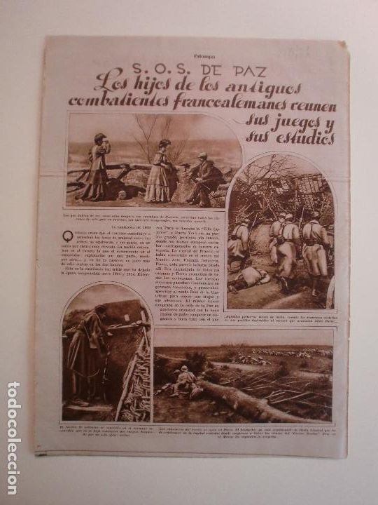 Collectionnisme: LOS HIJOS DE LOS ANTIGUOS COMBATIENTES FRANCOALEMANES JUEGOS Y ESTUDIOS - HENO DE PRAVIA - 22/8/1931