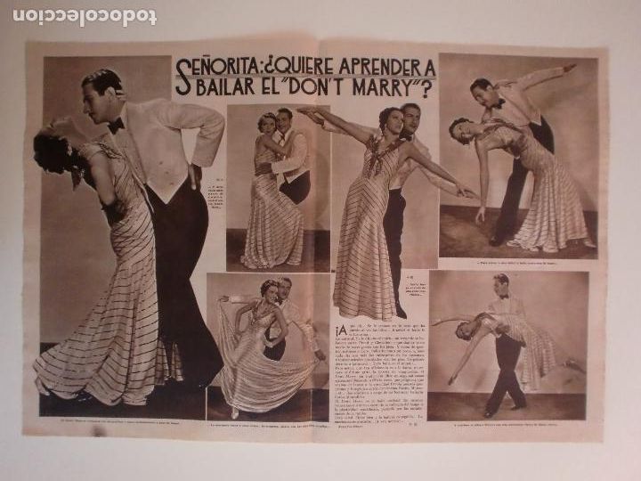 Colecionismo: SE&Ntilde;ORITA &iquest;QUIERE UD. APRENDER A BAILAR EL DON'T MARRY? - 18/9/1934