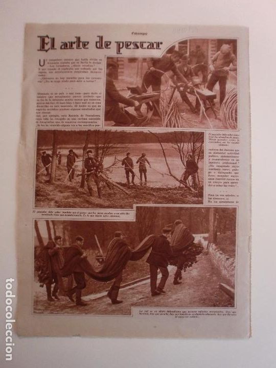 Sammelleidenschaft Papier: EL ARTE DE PESCAR ESCUELA DE PESCADORES DE BERLIN - JUGO DE LOTO INTEA - 14/10/1933