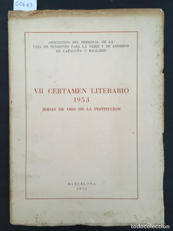 Coleccionismo: VII CERTAMEN LITERARIO 1953, BODAS DE ORO DE LA INSTITUCION, PERSONAL CAJA AHORROS BALEARES
