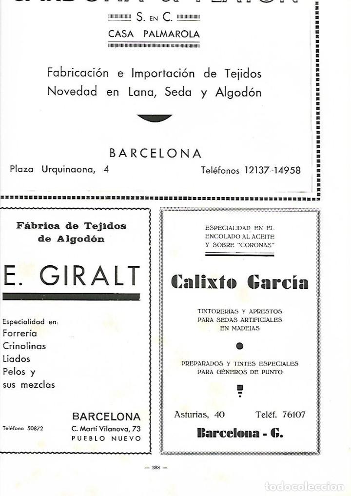 Collecting paper: A&Ntilde;O 1933 PUBLICIDAD FABRICA TEJIDOS DE ALGODON E GIRALT FORRERIA CRINOLINAS BARCELONA