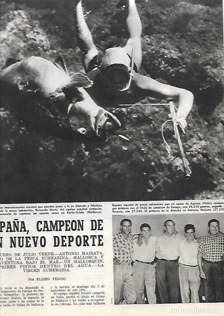 Colecionismo: A&Ntilde;O 1956 EQUIPO ESPA&Ntilde;OL PESCA SUBMARINA CAMPEON DE EUROPA BERNARDO MARTI PORTO CRISTO MALLORCA