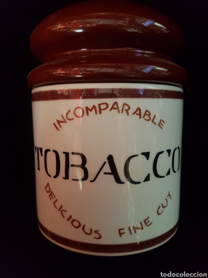 Collectionnisme: ANTIGUO TARRO DE PORCELANA PARA GUARDAR TABACO MARCA SAVINELLI