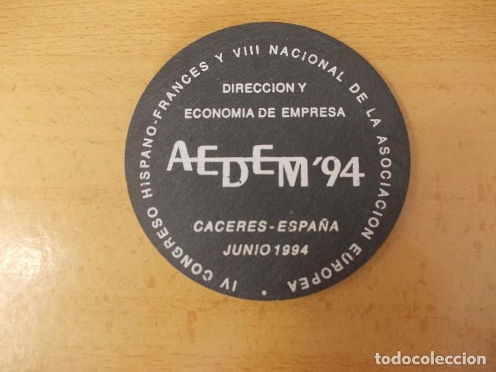 Coleccionismo: Posavasos AEDEM94 pizzara - Foto 1