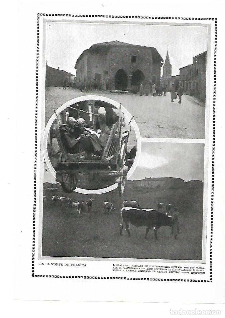 Collecting paper: A&Ntilde;O 1915 RECORTE PRENSA GUERRA EUROPEA NORTE FRANCIA OCUPACION ALEMANA HATTONCHATEL PLAZA MERCADO